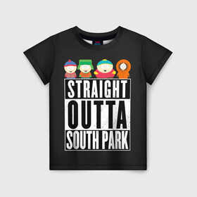 Детская футболка 3D с принтом South Park в Кировске, 100% гипоаллергенный полиэфир | прямой крой, круглый вырез горловины, длина до линии бедер, чуть спущенное плечо, ткань немного тянется | cartman | kenny | park | south | southpark | картман | кенни | мульт | мультик | парк | персонаж | персонажи | сериал | южный
