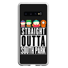 Чехол для Samsung Galaxy S10 с принтом South Park в Кировске, Силикон | Область печати: задняя сторона чехла, без боковых панелей | Тематика изображения на принте: cartman | kenny | park | south | southpark | картман | кенни | мульт | мультик | парк | персонаж | персонажи | сериал | южный