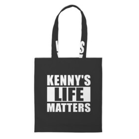 Шоппер 3D с принтом KENNYS LIFE MATTERS в Кировске, 100% полиэстер | Плотность: 200 г/м2; Размер: 34×35 см; Высота лямок: 30 см | cartman | kenny | park | south | southpark | картман | кенни | мульт | мультик | парк | персонаж | персонажи | сериал | южный