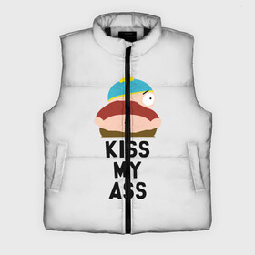 Мужской жилет утепленный 3D с принтом Kiss My Ass в Кировске,  |  | Тематика изображения на принте: cartman | kenny | park | south | southpark | картман | кенни | мульт | мультик | парк | персонаж | персонажи | сериал | южный