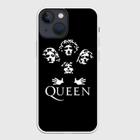 Чехол для iPhone 13 mini с принтом QUEEN | КВИН (+НА СПИНЕ) в Кировске,  |  | queen | rock | we will rock you | брайан мэи | группа queen | группа квин | джон дикон | квин | королева | король | роджер тейлор | рок | фредди меркьюри
