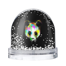 Игрушка Снежный шар с принтом ПАНДА В КРАСКЕ | PANDA IN PAINT в Кировске, Пластик | Изображение внутри шара печатается на глянцевой фотобумаге с двух сторон | panda | животные | краска | медведь | милая | няшная | панда | прикольная | смешно | юмор