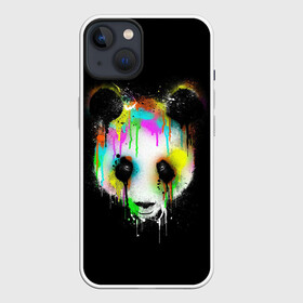Чехол для iPhone 13 с принтом ПАНДА В КРАСКЕ | PANDA IN PAINT в Кировске,  |  | panda | животные | краска | медведь | милая | няшная | панда | прикольная | смешно | юмор