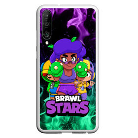 Чехол для Honor P30 с принтом BRAWL STARS ROSA в Кировске, Силикон | Область печати: задняя сторона чехла, без боковых панелей | Тематика изображения на принте: bea | brawl stars | brawl stars rosa | brawler | leon | rosa | беа | бравл старз | бравлер | игры | леон | роза