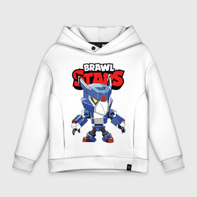 Детское худи Oversize хлопок с принтом BRAWL STARS MECHA CROW. в Кировске, френч-терри — 70% хлопок, 30% полиэстер. Мягкий теплый начес внутри —100% хлопок | боковые карманы, эластичные манжеты и нижняя кромка, капюшон на магнитной кнопке | 8 bit | bibi | brawl stars | colt | crow | el brown | leon | leon shark | max | mecha | mecha crow | mr.p | sally leon | shark | virus 8 bit | берли | биби | бравл старс | ворон | кольт | леон | макс | шелли