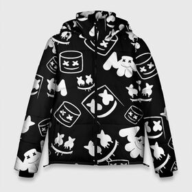 Мужская зимняя куртка 3D с принтом Marshmello ЧБ в Кировске, верх — 100% полиэстер; подкладка — 100% полиэстер; утеплитель — 100% полиэстер | длина ниже бедра, свободный силуэт Оверсайз. Есть воротник-стойка, отстегивающийся капюшон и ветрозащитная планка. 

Боковые карманы с листочкой на кнопках и внутренний карман на молнии. | Тематика изображения на принте: 2020 | cs | dj | fortnite | game | marshmello | music | neon | pubg | белое | ведро | ди джей | игра | марш | маршмелло | маршмеллоу | музыка | неон | скин | форт | фортнайт | чб | человек | черно