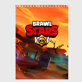 Скетчбук с принтом BRAWL STARS в Кировске, 100% бумага
 | 48 листов, плотность листов — 100 г/м2, плотность картонной обложки — 250 г/м2. Листы скреплены сверху удобной пружинной спиралью | 8 bit | barley | brawl stars | brock | bull | colt | crow | dynamike | frank | jessie | leon | барли | бравл старс | брок | булл | ворон | динамайк | кольт | леон | могила | фрэнк