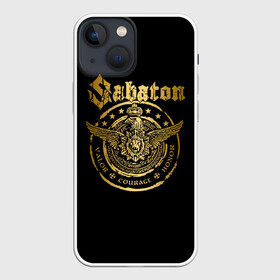 Чехол для iPhone 13 mini с принтом SABATON | САБАТОН (Z) в Кировске,  |  | sabaton | даниель муллбак | йоаким броден | крис рёланд | оскар монтелиус | пэр сундстрём | рикард сунден | сабатон | тоббе энглунд | томми юханссон | ханнес ван дал