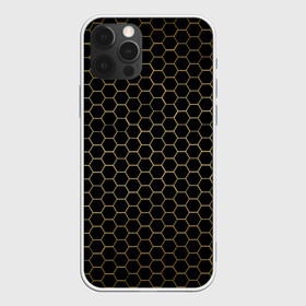 Чехол для iPhone 12 Pro Max с принтом ЗОЛОТЫЕ СОТЫ | GOLDEN HONEYCOMBS в Кировске, Силикон |  | abstract | geometry | geometry stripes | golden honeycombs | grunge | texture | абстракция | брызги | геометрические полосы | геометрия | гранж | золотые соты | краски | соты | текстура