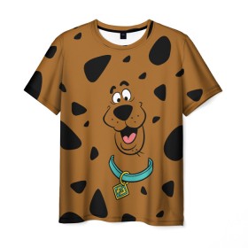 Мужская футболка 3D с принтом Scooby-Doo в Кировске, 100% полиэфир | прямой крой, круглый вырез горловины, длина до линии бедер | scooby doo | vdosadir | скуберт фон дуенхеймер | скуби ду | уильям ханна