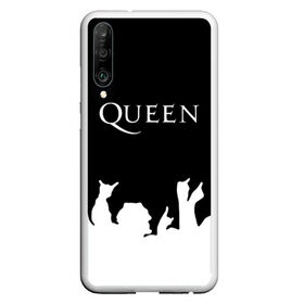 Чехол для Honor P30 с принтом QUEEN в Кировске, Силикон | Область печати: задняя сторона чехла, без боковых панелей | Тематика изображения на принте: queen | rock | we will rock you | брайан мэи | группа queen | группа квин | джон дикон | квин | королева | король | роджер тейлор | рок | фредди меркьюри