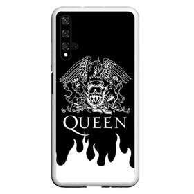 Чехол для Honor 20 с принтом QUEEN в Кировске, Силикон | Область печати: задняя сторона чехла, без боковых панелей | queen | rock | we will rock you | брайан мэи | группа queen | группа квин | джон дикон | квин | королева | король | роджер тейлор | рок | фредди меркьюри