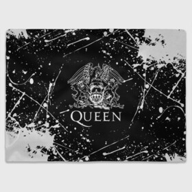 Плед 3D с принтом QUEEN  в Кировске, 100% полиэстер | закругленные углы, все края обработаны. Ткань не мнется и не растягивается | queen | rock | we will rock you | брайан мэи | группа queen | группа квин | джон дикон | квин | королева | король | роджер тейлор | рок | фредди меркьюри