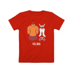 Детская футболка хлопок с принтом Velma в Кировске, 100% хлопок | круглый вырез горловины, полуприлегающий силуэт, длина до линии бедер | scooby doo | vdosadir | velma dinkle | велма динкли | скуби ду | уильям ханна