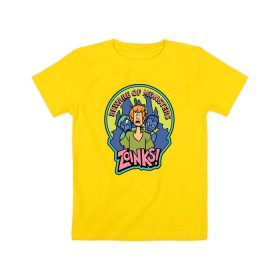 Детская футболка хлопок с принтом Zoinks ! в Кировске, 100% хлопок | круглый вырез горловины, полуприлегающий силуэт, длина до линии бедер | scooby doo | shaggy | vdosadir | скуби ду | уильям ханна | шегги