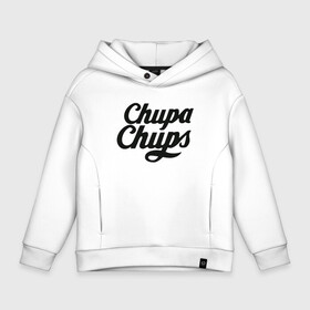 Детское худи Oversize хлопок с принтом Chupa-Chups Logo в Кировске, френч-терри — 70% хлопок, 30% полиэстер. Мягкий теплый начес внутри —100% хлопок | боковые карманы, эластичные манжеты и нижняя кромка, капюшон на магнитной кнопке | chupa chups | confectus | confetto | бренд | конфета | сладкое | сладость | сосалка | соска | чупа | чупа чупс | чупс