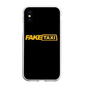 Чехол для iPhone XS Max матовый с принтом Fake Taxi в Кировске, Силикон | Область печати: задняя сторона чехла, без боковых панелей | Тематика изображения на принте: fake taxi | faketaxi | taxi | такси | таксист | фейк такси | фейковое такси | фейктакси