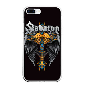 Чехол для iPhone 7Plus/8 Plus матовый с принтом SABATON в Кировске, Силикон | Область печати: задняя сторона чехла, без боковых панелей | sabaton | даниель муллбак | йоаким броден | крис рёланд | оскар монтелиус | пэр сундстрём | рикард сунден | сабатон | тоббе энглунд | томми юханссон | ханнес ван дал