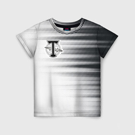 Детская футболка 3D с принтом Торпедо в Кировске, 100% гипоаллергенный полиэфир | прямой крой, круглый вырез горловины, длина до линии бедер, чуть спущенное плечо, ткань немного тянется | белое | пфл | рфпл | торпедо | форма | футбол | чёрное