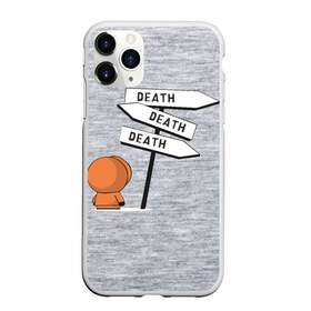 Чехол для iPhone 11 Pro матовый с принтом DEATH в Кировске, Силикон |  | cartman | kenny | kyle | south park | stan | кайл | картман | кенни | стэн | южный парк
