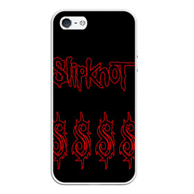 Чехол для iPhone 5/5S матовый с принтом Slipknot (5) в Кировске, Силикон | Область печати: задняя сторона чехла, без боковых панелей | devil | metal | music | rock | satana | slipknot | дьявол | метал | музыка | рок | сатана | слипкнот