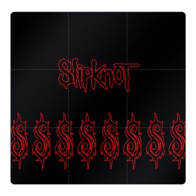 Магнитный плакат 3Х3 с принтом Slipknot (5) в Кировске, Полимерный материал с магнитным слоем | 9 деталей размером 9*9 см | devil | metal | music | rock | satana | slipknot | дьявол | метал | музыка | рок | сатана | слипкнот