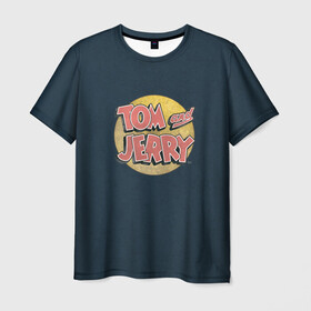 Мужская футболка 3D с принтом Tom&Jerry в Кировске, 100% полиэфир | прямой крой, круглый вырез горловины, длина до линии бедер | spike | tom  jerry | tom and jerry | tomjerry | tuffy | vdgerir | мамочка два тапочка | том и джери | том и джерри