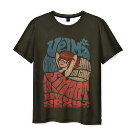 Мужская футболка 3D с принтом Velma в Кировске, 100% полиэфир | прямой крой, круглый вырез горловины, длина до линии бедер | scooby doo | vdosadir | velma dinkle | велма динкли | скуби ду | уильям ханна