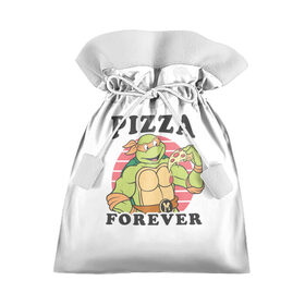 Подарочный 3D мешок с принтом Pizza Forever в Кировске, 100% полиэстер | Размер: 29*39 см | Тематика изображения на принте: 