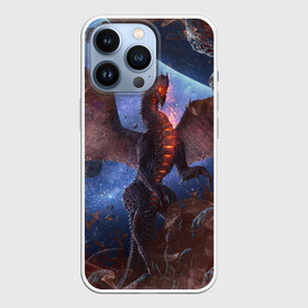 Чехол для iPhone 13 Pro с принтом SPACE FIRE DRAGO | КОСМИЧЕСКИЙ ОГНЕННЫЙ ДРАКОН в Кировске,  |  | dragon | fire | monster | space | драго | дракон | космический | космос | монстр | огнедыщащий | огонь | прикольная картинка | чудовище | ящерица