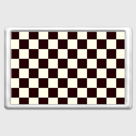 Магнит 45*70 с принтом Шахматка в Кировске, Пластик | Размер: 78*52 мм; Размер печати: 70*45 | Тематика изображения на принте: квадраты | текстуры | узор шахматка | узоры | чб | чб квадраты | чб узор | шахматка | шахматная доска | шахматы