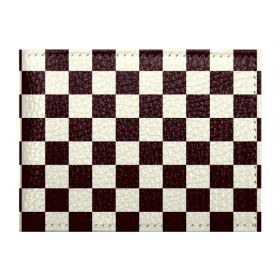 Обложка для студенческого билета с принтом Шахматка в Кировске, натуральная кожа | Размер: 11*8 см; Печать на всей внешней стороне | квадраты | текстуры | узор шахматка | узоры | чб | чб квадраты | чб узор | шахматка | шахматная доска | шахматы
