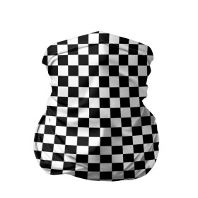 Бандана-труба 3D с принтом Шахматка мелкая в Кировске, 100% полиэстер, ткань с особыми свойствами — Activecool | плотность 150‒180 г/м2; хорошо тянется, но сохраняет форму | Тематика изображения на принте: квадраты | мелкая шахматка | текстуры | узор шахматка | узоры | чб | чб квадраты | чб узор | шахматка | шахматная доска | шахматы