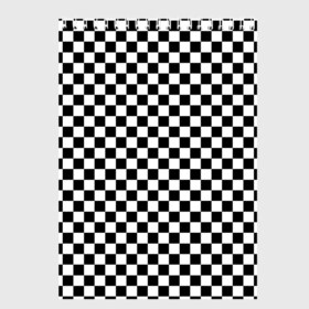 Скетчбук с принтом Шахматка мелкая в Кировске, 100% бумага
 | 48 листов, плотность листов — 100 г/м2, плотность картонной обложки — 250 г/м2. Листы скреплены сверху удобной пружинной спиралью | Тематика изображения на принте: квадраты | мелкая шахматка | текстуры | узор шахматка | узоры | чб | чб квадраты | чб узор | шахматка | шахматная доска | шахматы
