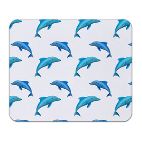 Коврик для мышки прямоугольный с принтом Рай для дельфина в Кировске, натуральный каучук | размер 230 х 185 мм; запечатка лицевой стороны | арт | дельфин | дельфины | искусство | морское | океан | паттерн | рыба | рыбы