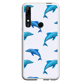 Чехол для Honor P Smart Z с принтом Рай для дельфина в Кировске, Силикон | Область печати: задняя сторона чехла, без боковых панелей | арт | дельфин | дельфины | искусство | морское | океан | паттерн | рыба | рыбы