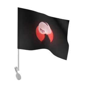 Флаг для автомобиля с принтом 2b Nier Black в Кировске, 100% полиэстер | Размер: 30*21 см | 2b | art | black | nier automata