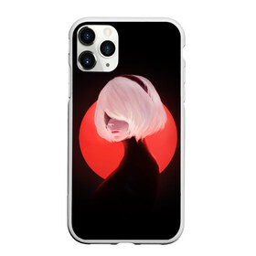 Чехол для iPhone 11 Pro Max матовый с принтом 2b Nier Black в Кировске, Силикон |  | 2b | art | black | nier automata