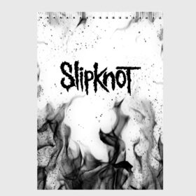 Скетчбук с принтом SLIPKNOT в Кировске, 100% бумага
 | 48 листов, плотность листов — 100 г/м2, плотность картонной обложки — 250 г/м2. Листы скреплены сверху удобной пружинной спиралью | slipknot | джей вайнберг | джеймс рут | джои джордисон | донни стили | кори тейлор | крис фен | крэйг джонс | мик томсон | пол греи | слипкнот | шон крэхан