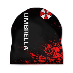 Шапка 3D с принтом UMBRELLA CORP в Кировске, 100% полиэстер | универсальный размер, печать по всей поверхности изделия | Тематика изображения на принте: ada wong | biohazard | leon | nemesis | project resistance | raccoon city | re | re3 | resident evil | resident evil 3 | rpd | stars | umbrella | ада вонг | амбрелла | немезис | ужасы