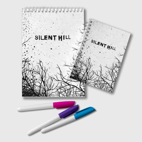 Блокнот с принтом SILENT HILL в Кировске, 100% бумага | 48 листов, плотность листов — 60 г/м2, плотность картонной обложки — 250 г/м2. Листы скреплены удобной пружинной спиралью. Цвет линий — светло-серый
 | horror | pyramidhead | silent hill | silent hill 2 | silent hill 3 | survival horror | знаки | орден | пирамидоголовый | сайлент хилл | сайрэнто хиру | символы | ужасы | хоррор