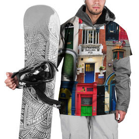 Накидка на куртку 3D с принтом London doors цифровой коллаж в Кировске, 100% полиэстер |  | англия | архитектура | великобритания | двери | дверь | лондон | окно | проем | туризм | цифровой коллаж