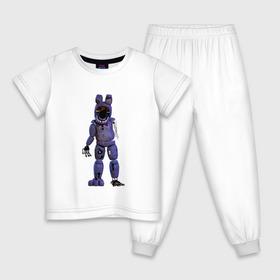 Детская пижама хлопок с принтом Five Nights At Freddys в Кировске, 100% хлопок |  брюки и футболка прямого кроя, без карманов, на брюках мягкая резинка на поясе и по низу штанин
 | 
