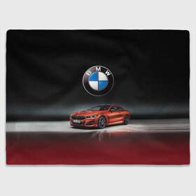 Плед 3D с принтом BMW в Кировске, 100% полиэстер | закругленные углы, все края обработаны. Ткань не мнется и не растягивается | Тематика изображения на принте: bmw | car | germany | prestige | red | автомобиль | бмв | германия | красный | престиж