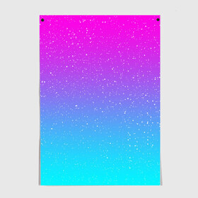 Постер с принтом NEON SPACE в Кировске, 100% бумага
 | бумага, плотность 150 мг. Матовая, но за счет высокого коэффициента гладкости имеет небольшой блеск и дает на свету блики, но в отличии от глянцевой бумаги не покрыта лаком | abstraction | galaxy | geometry | hexagon | neon | paints | space | stripes | texture | triangle | абстракция | брызги | геометрия | краски | неон | неоновый | соты | текстура