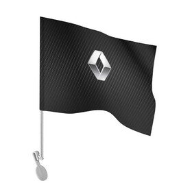 Флаг для автомобиля с принтом Renault Logo | Рено Лого в Кировске, 100% полиэстер | Размер: 30*21 см | auto | clio | laguna | logan | megane | renault | reno | scenic | авто | автомобиль | ам | лого | рено