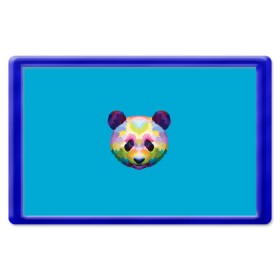 Магнит 45*70 с принтом Панда в Кировске, Пластик | Размер: 78*52 мм; Размер печати: 70*45 | арт | голова панды | животные | медведи | панда