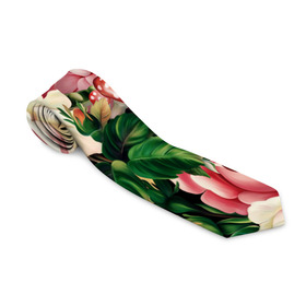 Галстук 3D с принтом ЦВЕТЫ в Кировске, 100% полиэстер | Длина 148 см; Плотность 150-180 г/м2 | Тематика изображения на принте: chery | flowers | japan | roses | sakura | вишня | растения | розы | ромашка | сакура | тюльпаны | цветы | цветы сакуры | япония