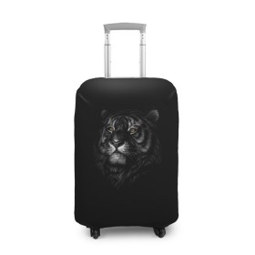 Чехол для чемодана 3D с принтом Тигр в Кировске, 86% полиэфир, 14% спандекс | двустороннее нанесение принта, прорези для ручек и колес | арт | большие кошки | голова тигра | животные | тигр | хищники