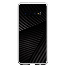 Чехол для Samsung Galaxy S10 с принтом МЕТАЛЛИЧЕСКИЕ ПОЛОСЫ в Кировске, Силикон | Область печати: задняя сторона чехла, без боковых панелей | abstraction | geometry | hexagon | neon | paints | stripes | texture | triangle | абстракция | брызги | геометрия | краски | неон | неоновый | соты | текстура